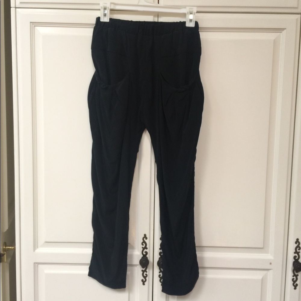 MARNI Black Silk Ankle Pants